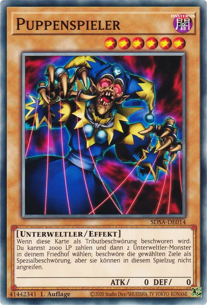 Puppenspieler Yu-Gi-Oh! Karte SDSA-DE014 Common