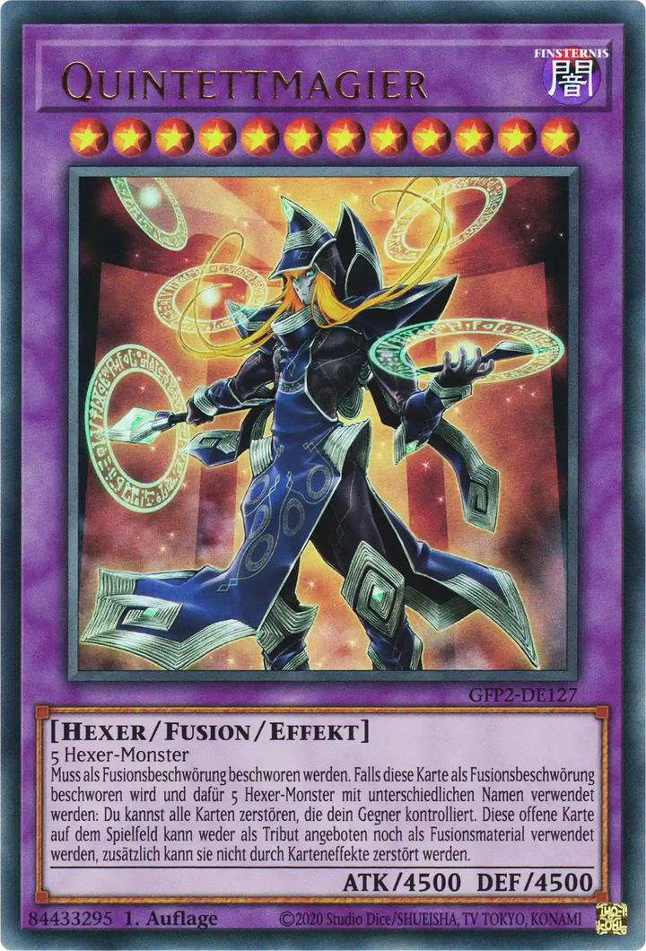 Quintettmagier Yu-Gi-Oh! Karte GFP2-DE127 Ultra Rare