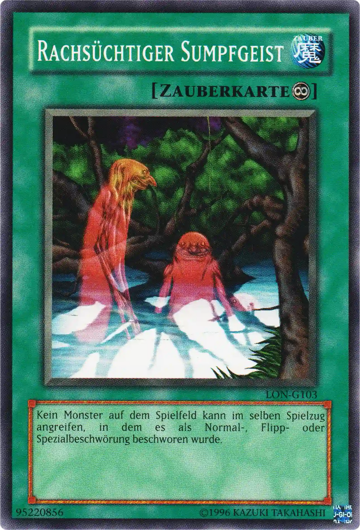 Rachsüchtiger Sumpfgeist Yu-Gi-Oh! Karte LON-G103 Common