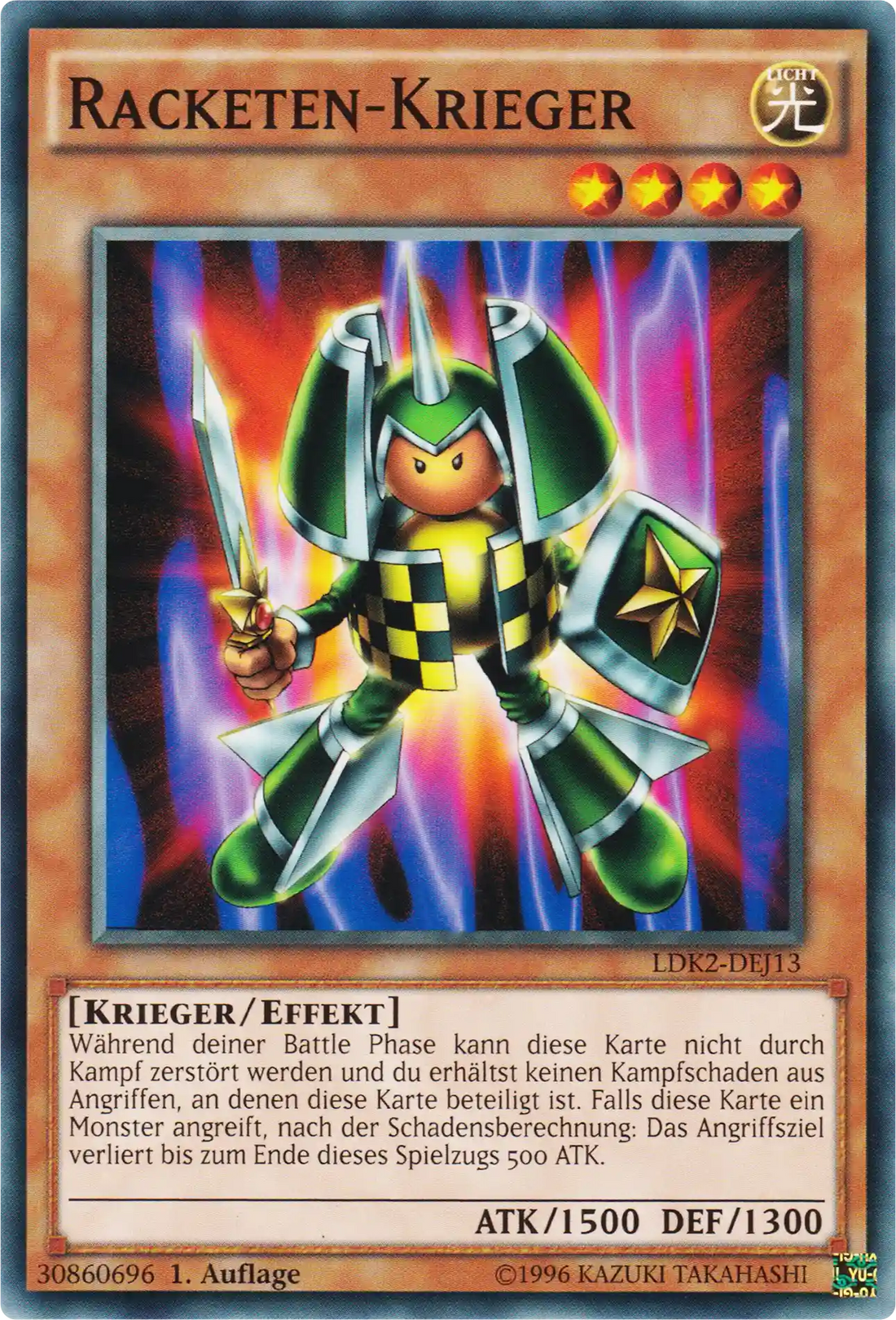 Racketen-Krieger Yu-Gi-Oh! Karte LDK2-DEJ13 Common