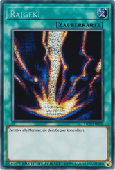 Raigeki Yu-Gi-Oh! Karte TN19-DE010 Secret Rare