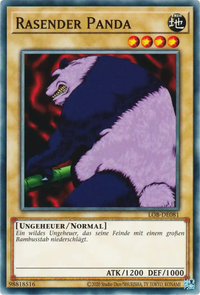 Rasender Panda Yu-Gi-Oh! Karte LOB-DE081 Common