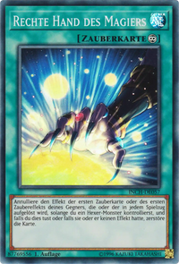 Rechte Hand des Magiers Yu-Gi-Oh! Karte INCH-DE057 Super Rare