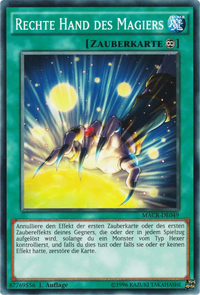 Rechte Hand des Magiers Yu-Gi-Oh! Karte MACR-DE049 Common