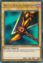 Rechtes Bein der Verbotenen Yu-Gi-Oh! Karte LART-DE002 Ultra Rare
