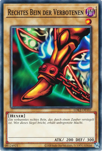 Rechtes Bein der Verbotenen Yu-Gi-Oh! Karte LDK2-DEY07 Common