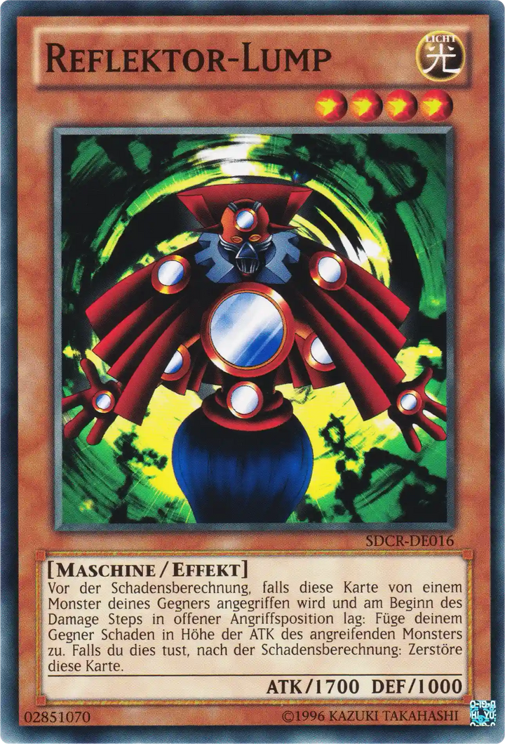 Reflektor-Lump Yu-Gi-Oh! Karte SDCR-DE016 Common