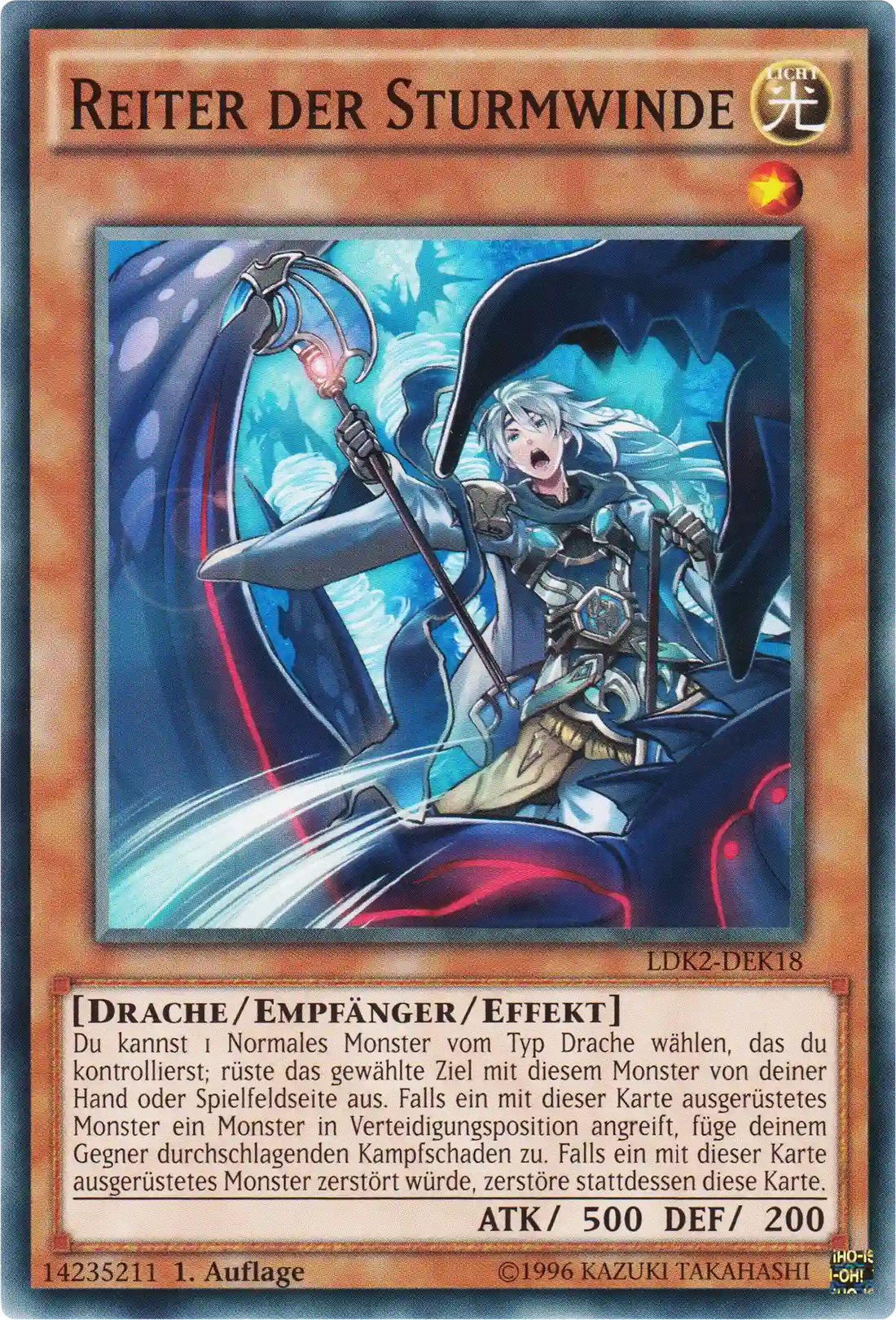 Reiter der Sturmwinde Yu-Gi-Oh! Karte LDK2-DEK18 Common