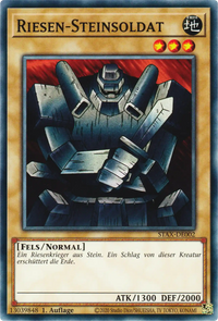 Riesen-Steinsoldat Yu-Gi-Oh! Karte STAX-DE002 Common