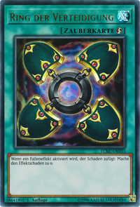 Ring der Verteidigung Yu-Gi-Oh! Karte LCKC-DE033 Ultra Rare
