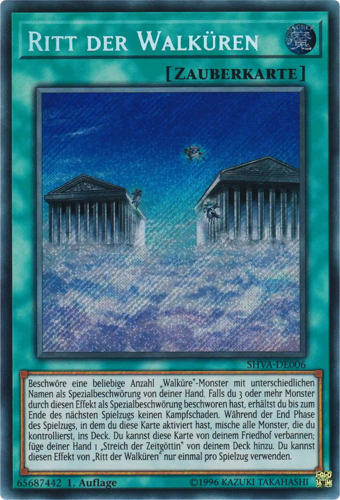Ritt der Walküren Yu-Gi-Oh! Karte SHVA-DE006 Secret Rare