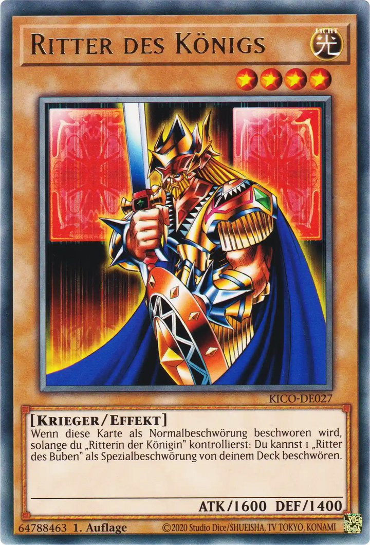 Ritter des Königs Yu-Gi-Oh! Karte KICO-DE027 Rare
