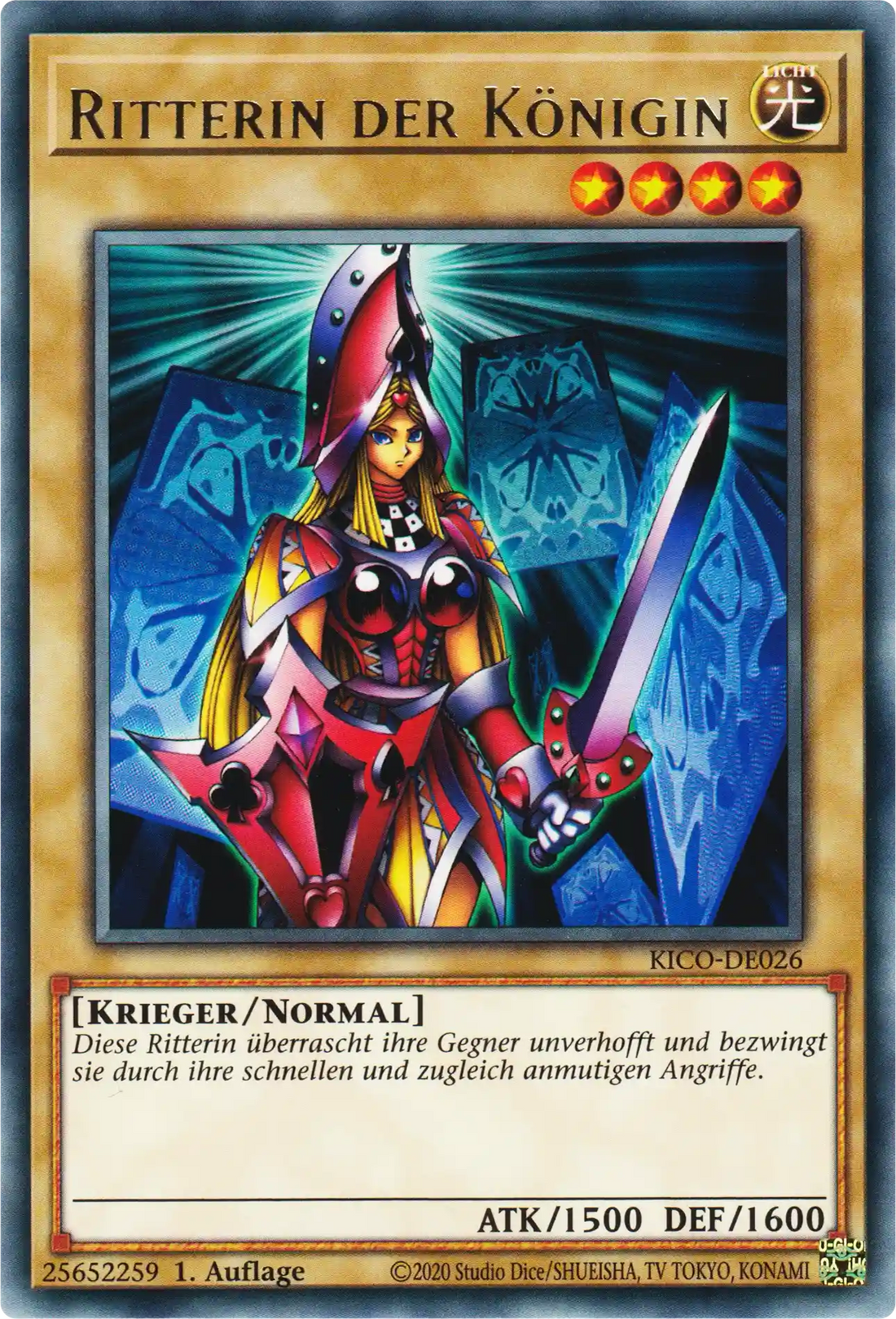 Ritterin der Königin Yu-Gi-Oh! Karte KICO-DE026 Rare