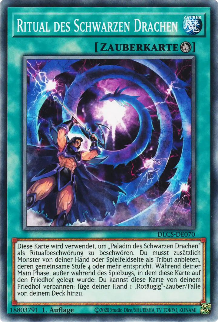 Ritual des Schwarzen Drachen Yu-Gi-Oh! Karte DLCS-DE070 Common
