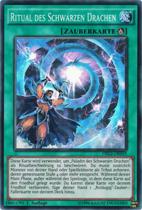 Ritual des Schwarzen Drachen Yu-Gi-Oh! Karte DRL2-DE019 Super Rare