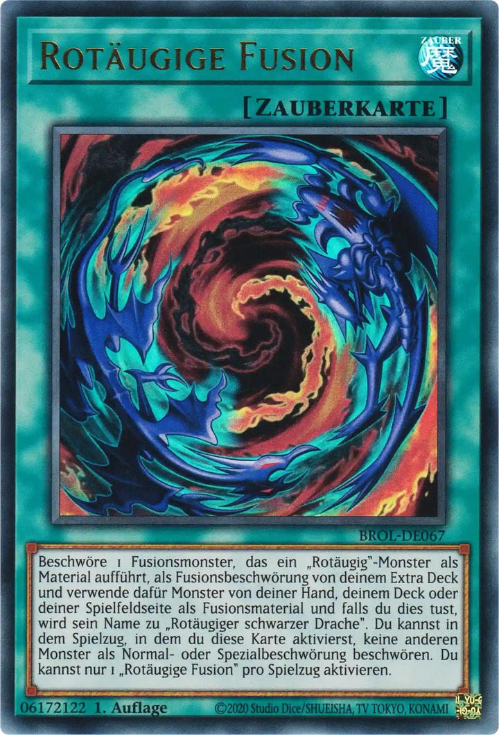 Rotäugige Fusion Yu-Gi-Oh! Karte BROL-DE067 Ultra Rare