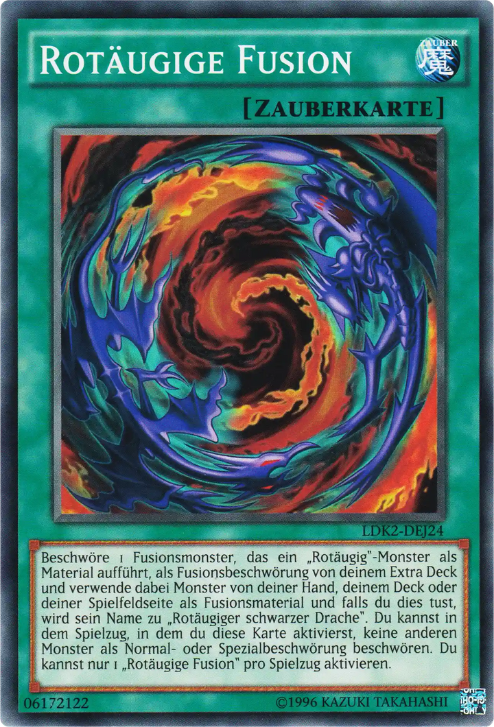 Rotäugige Fusion Yu-Gi-Oh! Karte LDK2-DEJ24 Common