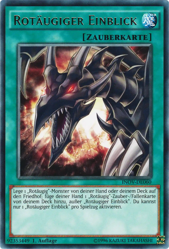 Rotäugiger Einblick Yu-Gi-Oh! Karte INOV-DE060 Rare