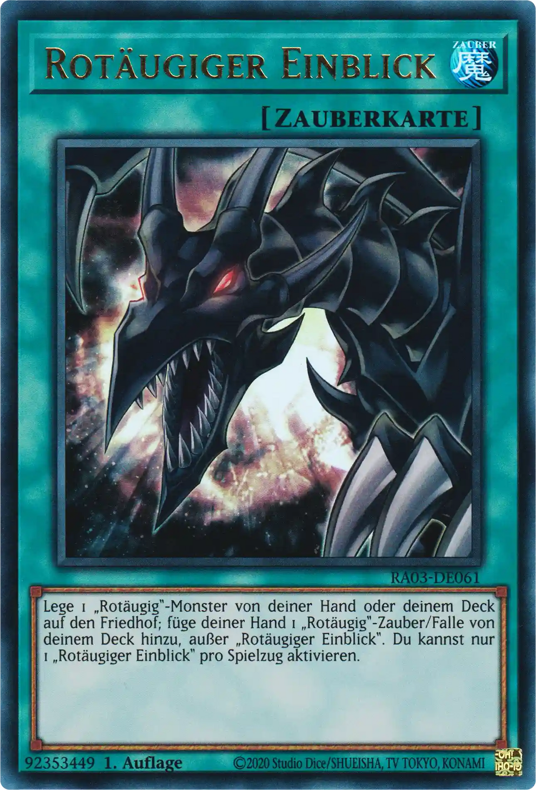 Rotäugiger Einblick Yu-Gi-Oh! Karte RA03-DE061 Ultra Rare