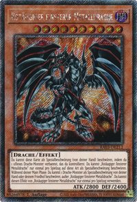 Rotäugiger finsterer Metalldrache Yu-Gi-Oh! Karte RA03-DE212 Platinum Secret Rare