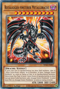 Rotäugiger finsterer Metalldrache Yu-Gi-Oh! Karte SDAZ-DE007 Common