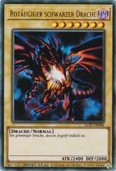 Rotäugiger schwarzer Drache Yu-Gi-Oh! Karte LC01-DE006 Ultra Rare