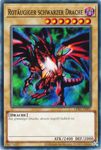 Rotäugiger schwarzer Drache Yu-Gi-Oh! Karte LDK2-DEJ01 Common