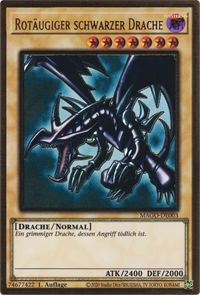 Rotäugiger schwarzer Drache Yu-Gi-Oh! Karte MAGO-DE003 Premium Gold Rare