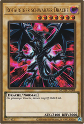 Rotäugiger schwarzer Drache Yu-Gi-Oh! Karte MGED-DE003 Premium Gold Rare