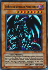 Rotäugiger schwarzer Metalldrache Yu-Gi-Oh! Karte PP01-DE015 Super Rare