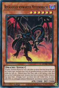 Rotäugiger schwarzer Meteordrache Yu-Gi-Oh! Karte DUNE-DE095 Super Rare