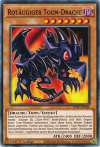 Rotäugiger Toon-Drache Yu-Gi-Oh! Karte LDS1-DE066 Common