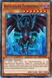 Rotäugiger Zombiedrache Yu-Gi-Oh! Karte SR07-DE005 Common