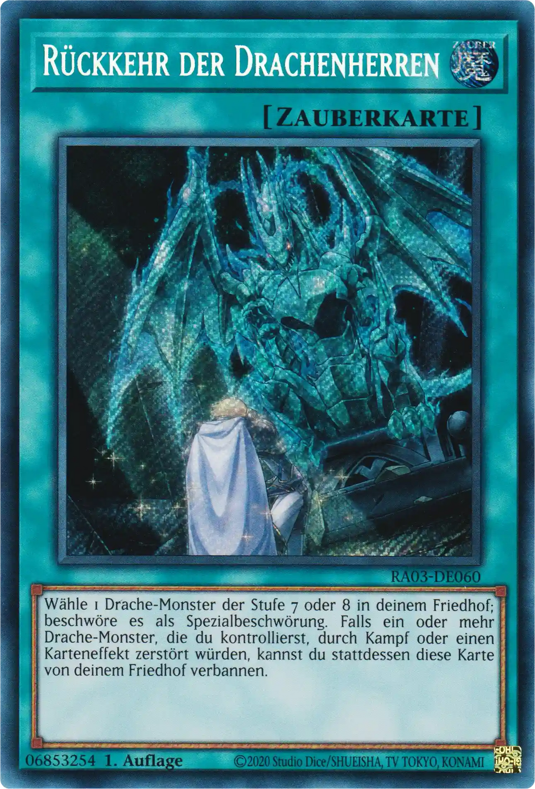 Rückkehr der Drachenherren Yu-Gi-Oh! Karte RA03-DE060 Secret Rare