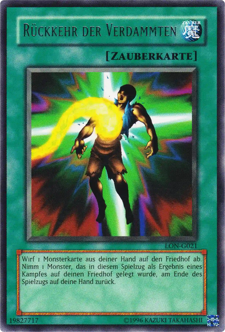 Rückkehr der Verdammten Yu-Gi-Oh! Karte LON-G021 Rare