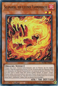 Salamandra, der fliegende Flammendrache Yu-Gi-Oh! Karte MZMI-DE002 Super Rare