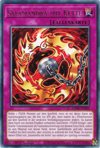 Salamandra mit Kette Yu-Gi-Oh! Karte MZMI-DE009 Rare
