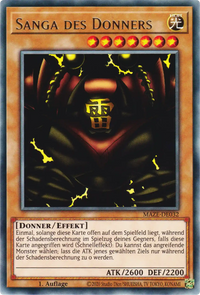 Sanga des Donners Yu-Gi-Oh! Karte MAZE-DE032 Rare