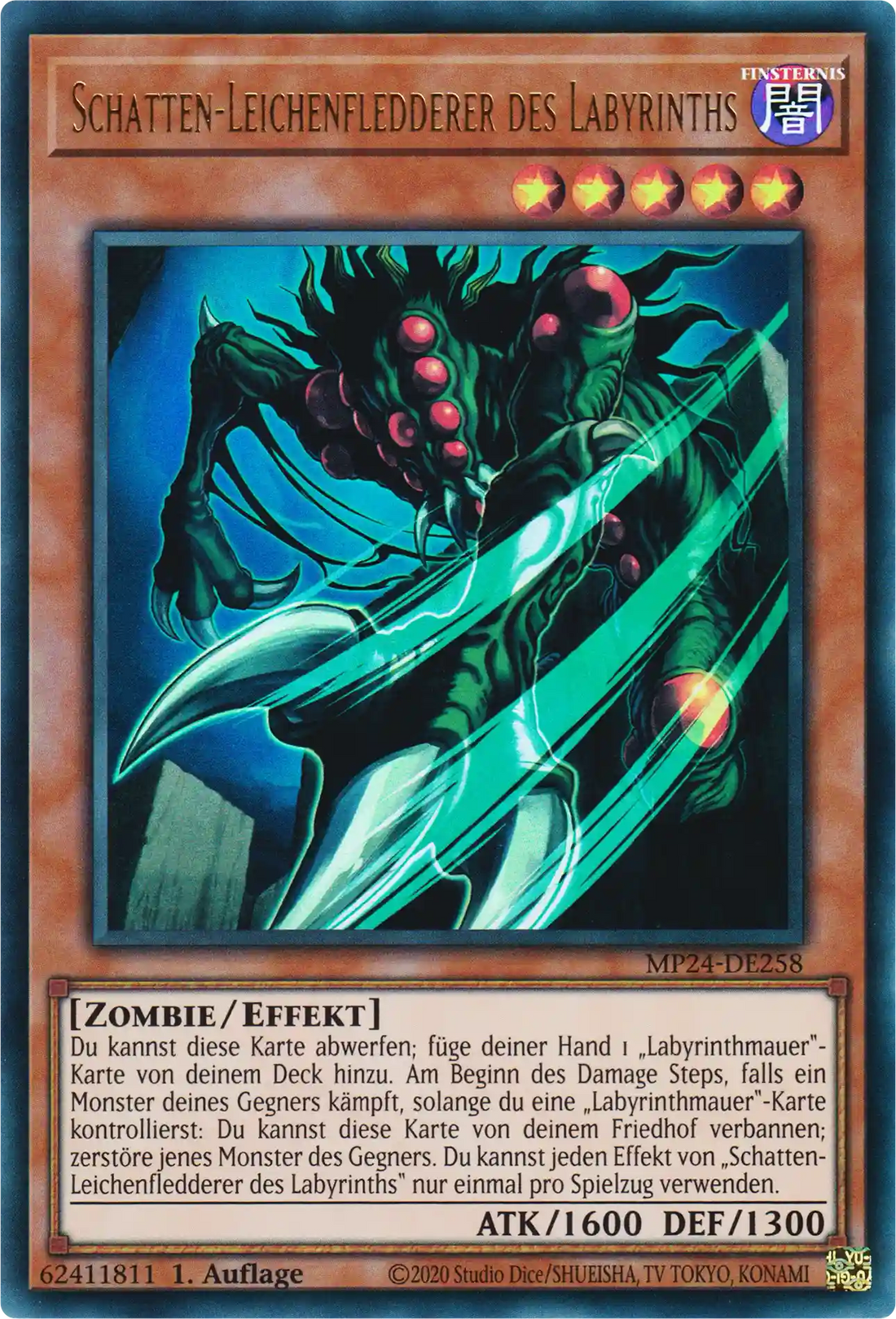 Schatten-Leichenfledderer des Labyrinths Yu-Gi-Oh! Karte MP24-DE258 Ultra Rare