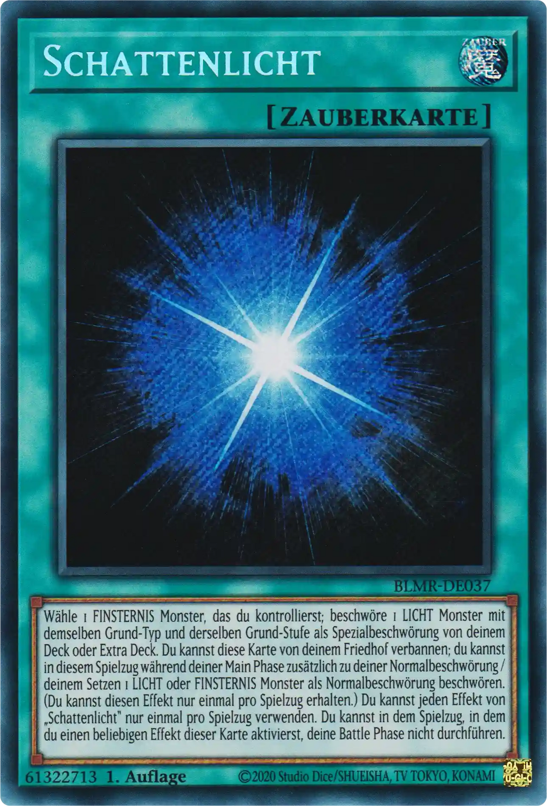 Schattenlicht Yu-Gi-Oh! Karte BLMR-DE037 Secret Rare