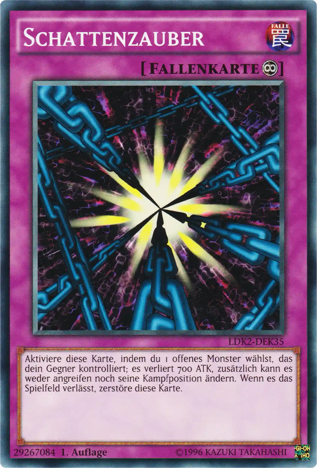 Schattenzauber Yu-Gi-Oh! Karte LDK2-DEK35 Common