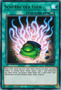 Scherbe der Gier Yu-Gi-Oh! Karte SS01-DEV01 Ultra Rare