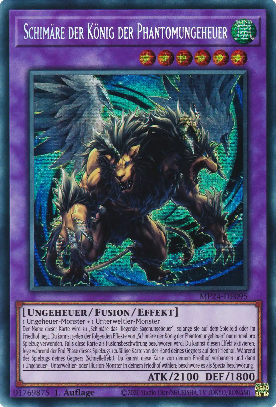 Schimäre der König der Phantomungeheuer Yu-Gi-Oh! Karte MP24-DE095 Secret Rare