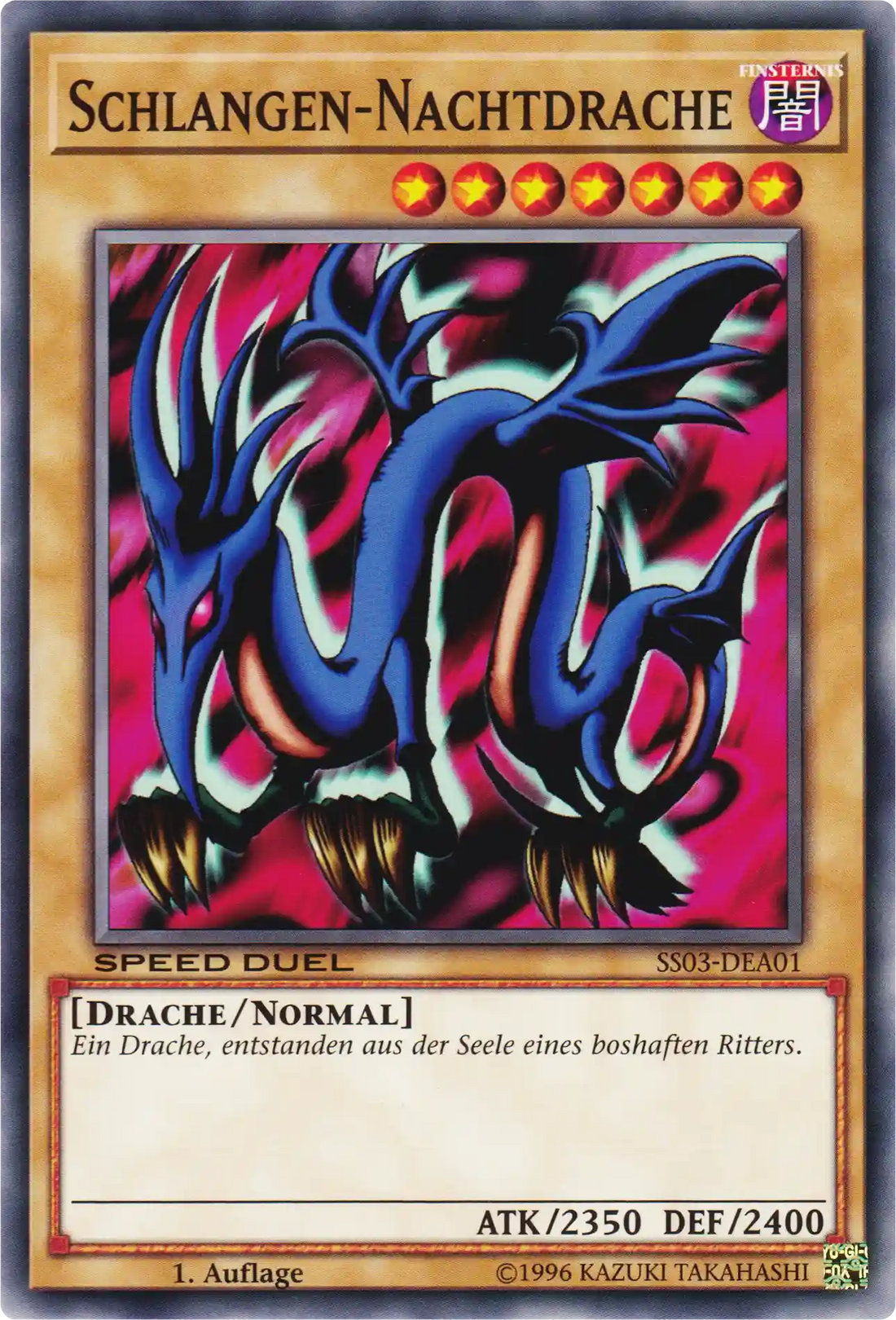 Schlangen-Nachtdrache Yu-Gi-Oh! Karte SS03-DEA01 Common