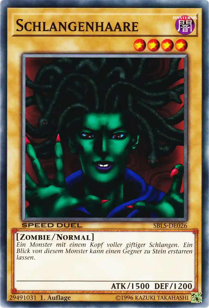 Schlangenhaare Yu-Gi-Oh! Karte SBLS-DE026 Common
