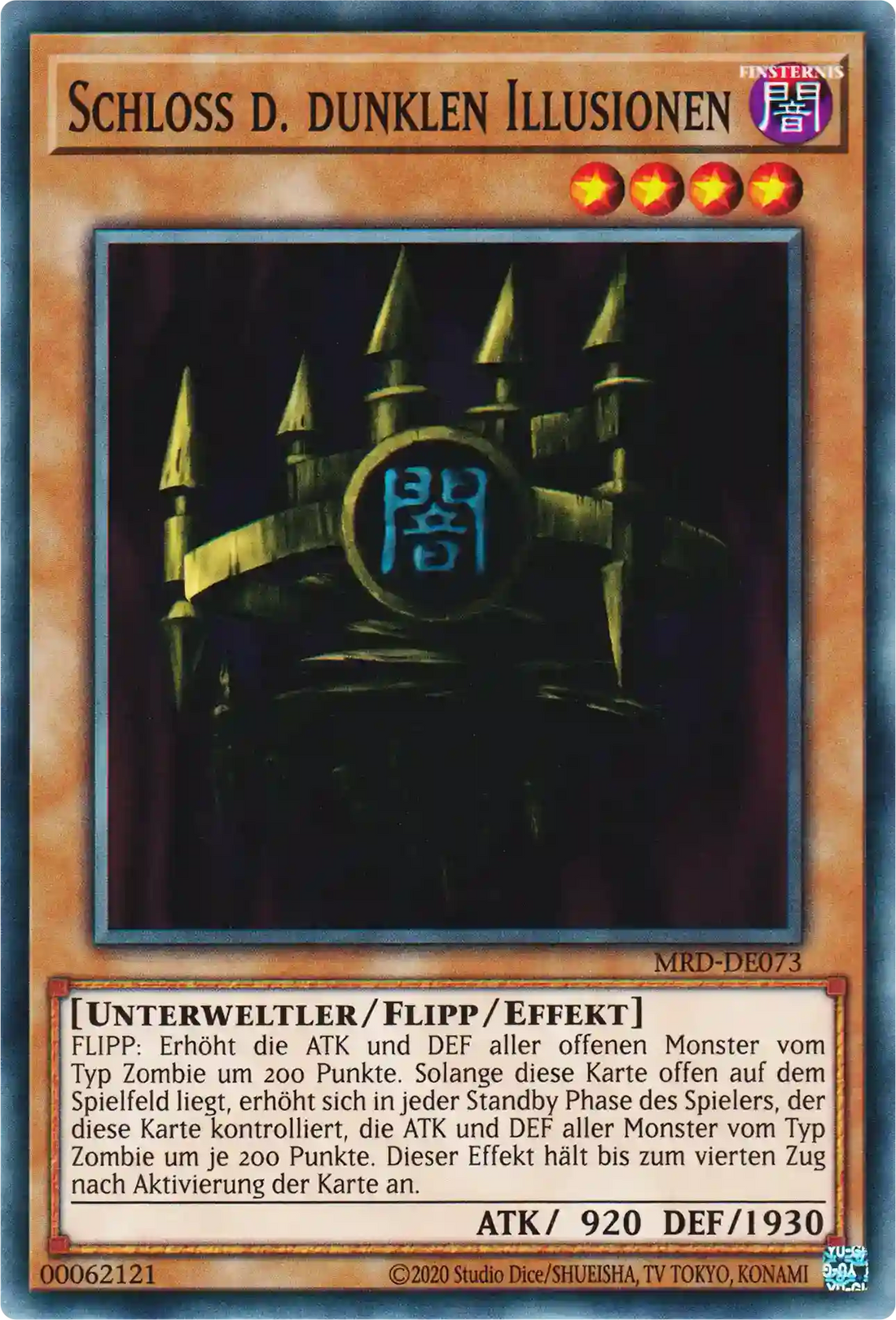 Schloss d. dunklen Illusionen Yu-Gi-Oh! Karte MRD-DE073 Common