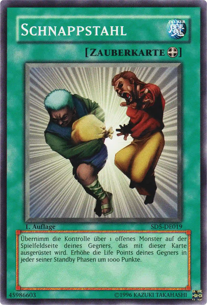 Schnappstahl Yu-Gi-Oh! Karte SD5-DE019 Common