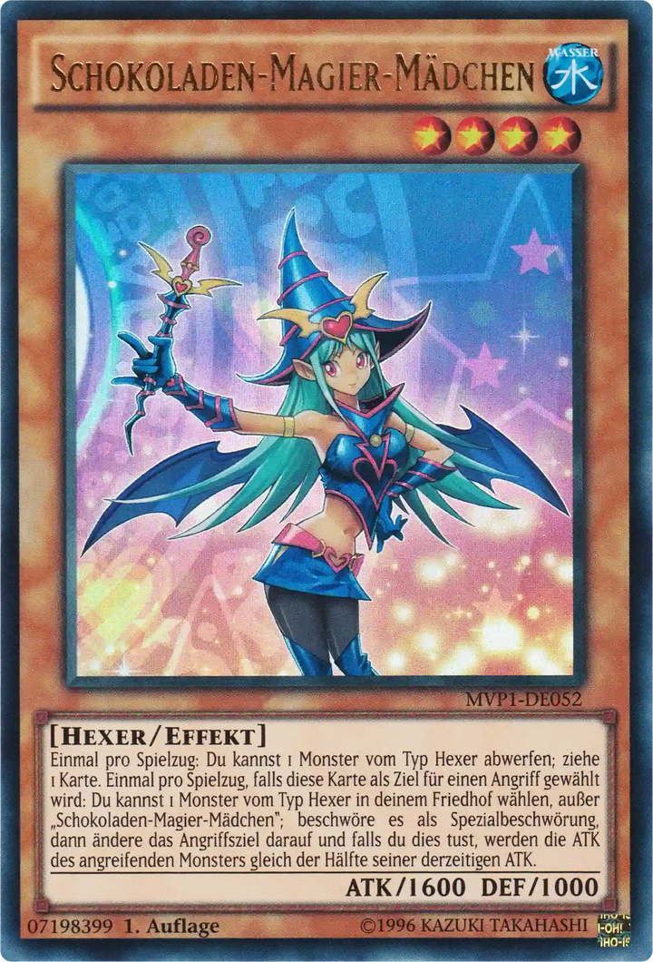 Schokoladen-Magier-Mädchen Yu-Gi-Oh! Karte MVP1-DE052 Ultra Rare