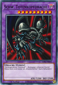 Schw. Totenkopfdrache Yu-Gi-Oh! Karte LDS1-DE012 Common