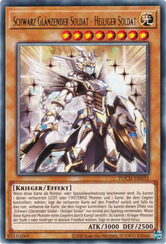 Schwarz Glänzender Soldat - Heiliger Soldat Yu-Gi-Oh! Karte TOCH-DE035 Rare